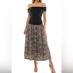 Socialite Drop Waist Off-Shoulder Dress